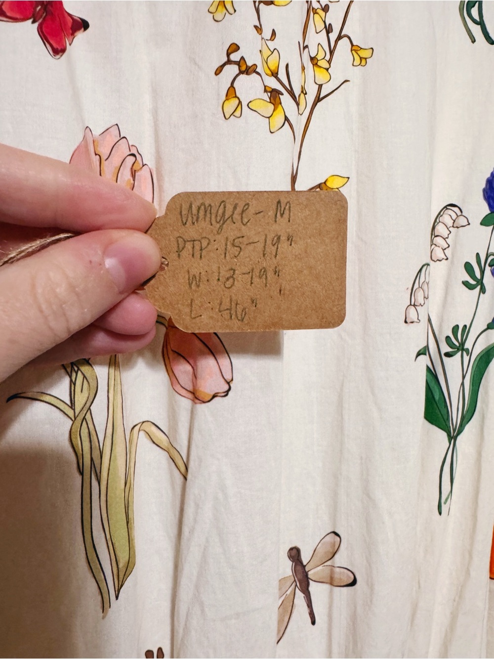 Umgee Floral Cottagecore Prairie Midi Dress SZ M - Picture 8 of 8